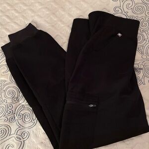 Figs Black Jogger Scrub Pants